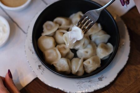 Пельмени с говядиной и свининой