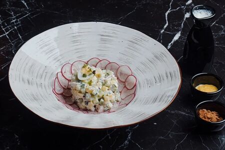 Окрошка с кроликом