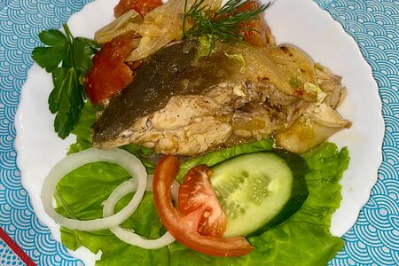 Горбуша тушеная