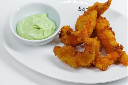 Креветки в соусе Васаби