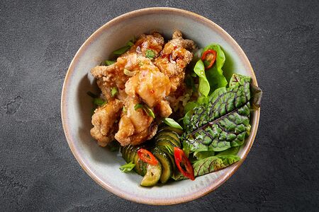 Цыпленок карааге с рисом