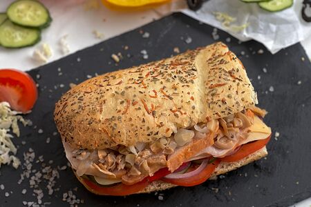 Сэндвич Куриное филе с грибами