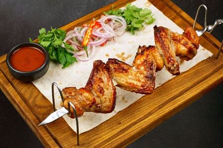 Куриные крылья на мангале