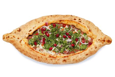 Пиде с цыпленком и грибами