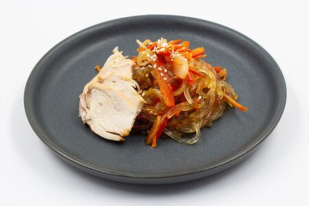 Стеклянная лапша с курицей