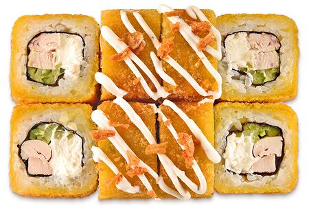 Жареный с курицей