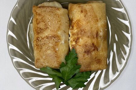 Блинчики с куриным жульеном