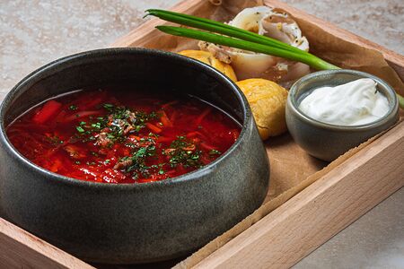 Борщ с телятиной