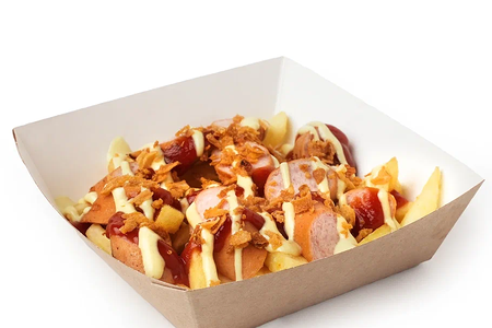 Картошка с сосиской