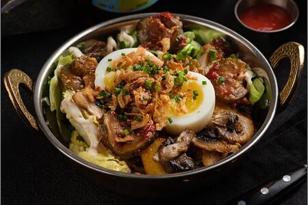 Салат с картофелем и грибами