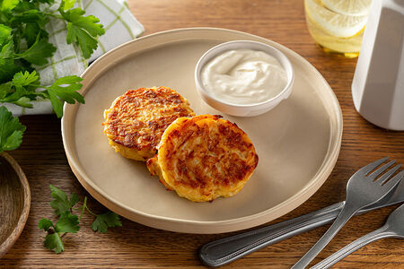 Драники со сметаной