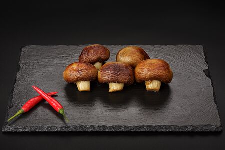 Шампиньоны гриль