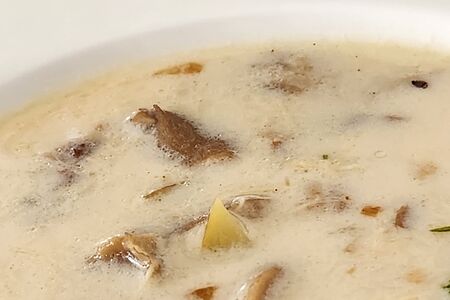 Сырный суп с шампиньонами