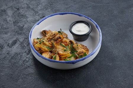 Жареный картофель с грибами