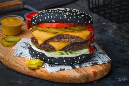 Бургер Big Black Burger двойной