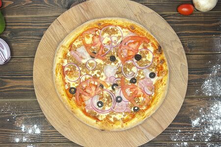 Пицца мясная большая