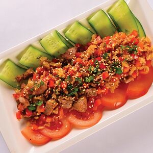 Теплый салат Тайский