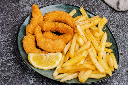 Жареные креветки