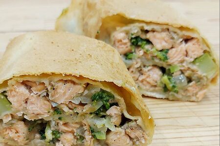 С лососем и брокколи