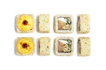 Запечённый ролл Магма с лососем