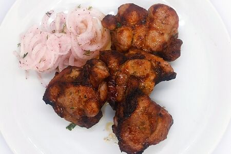 Шашлык из cвинoй шеи