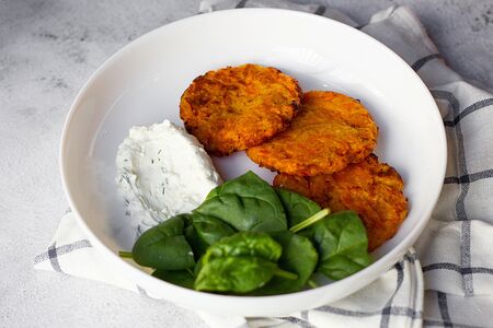 Драники с тыквой и морковью