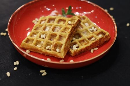 Морковные вафли с медом