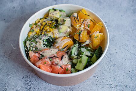 Поке с лососем