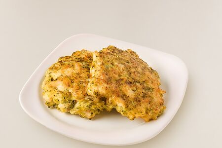 Котлета из трески с брокколи