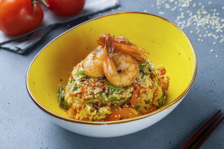 Тяхан с креветками