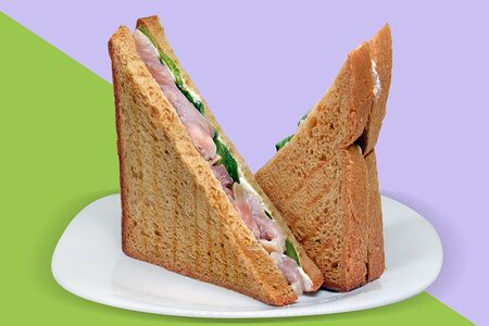 Сэндвич с лососем