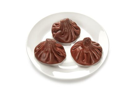 Хинкали с грибным жульеном