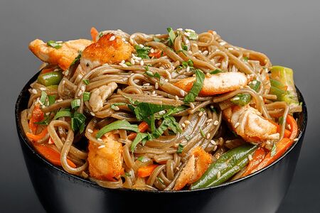 Соба с лососем