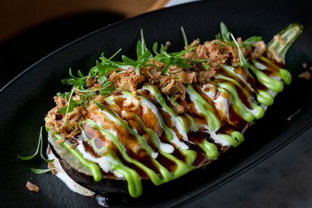 Баклажан со страчетеллой