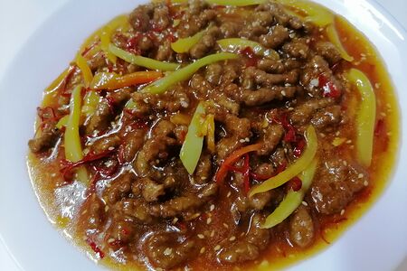Говядина с острым перцем