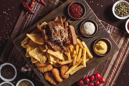 Ассорти BBQ закусок к пиву