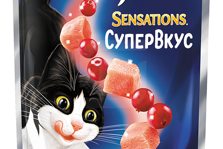 Felix Sensanions Корм для кошек индейка/ ягоды в желе