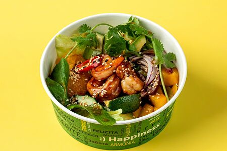 Салат с креветками