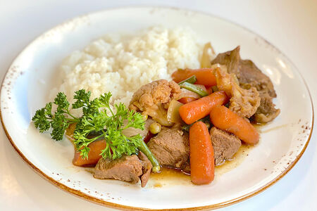 Говядина с овощами без гарнира