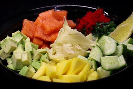 Поке с лососем