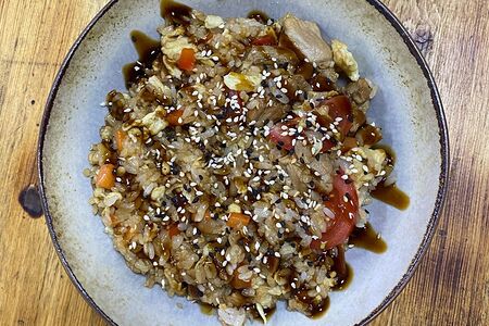 Тяхан со свининой