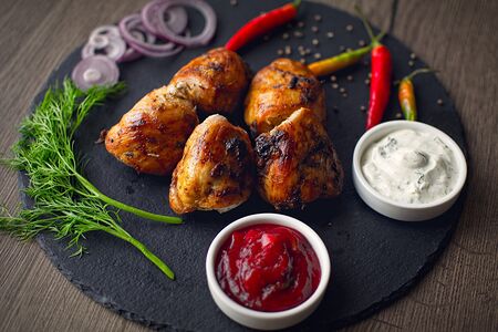 Шашлык из куриной мякоти