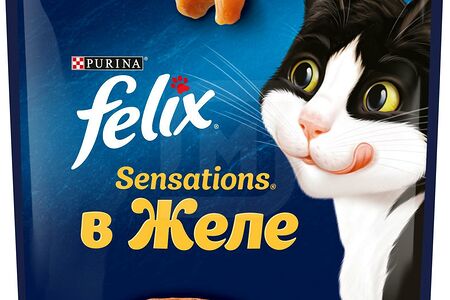 Felix Sensations Корм для кошек курица/морковь в желе