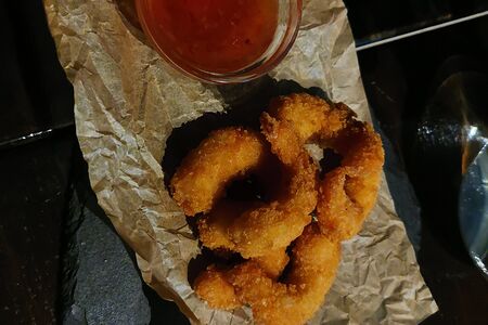 Хрустящие креветки с тайским соусом