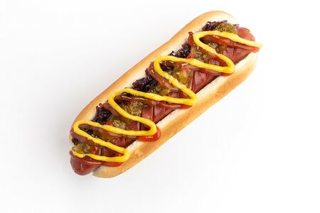 Хот-дог с луковым джемом