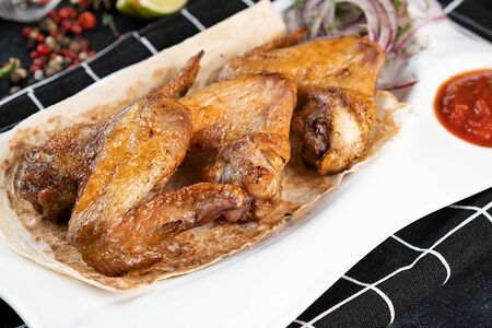 Шашлык из куриных крыльев