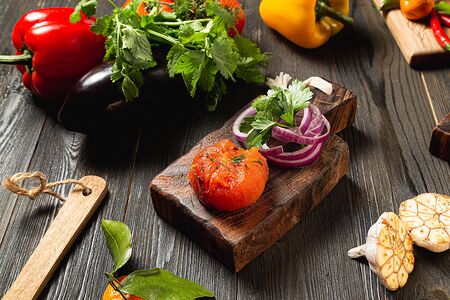 Томаты на углях