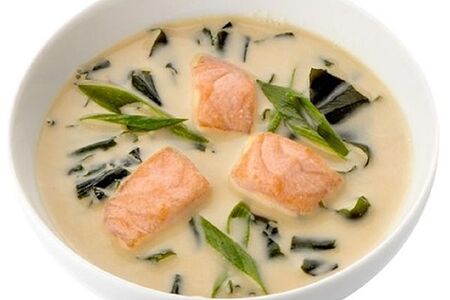 Суп сливочный с лососем