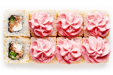 Лава с жареным лососем