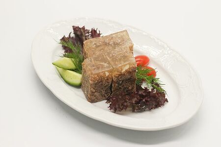 Холодец говяжий с хреном и горчицей